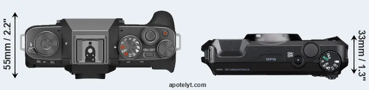 Compare X-T200 versus WG-8 top