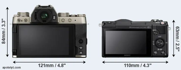 Comparison X-T200 or A5000 rear