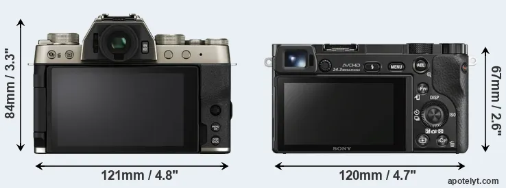 Comparison X-T200 or A6000 rear