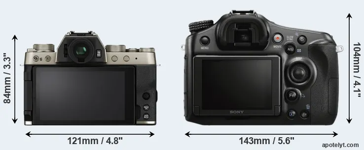Comparison X-T200 or A68 rear