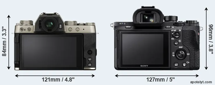 Comparison X-T200 or A7S II rear