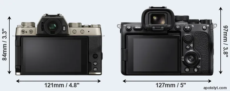 Comparison X-T200 or A7S III rear