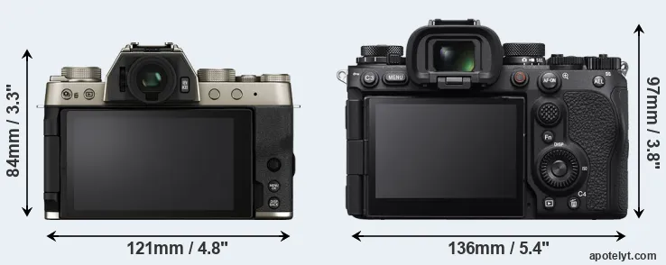 Comparison X-T200 or A9 III rear