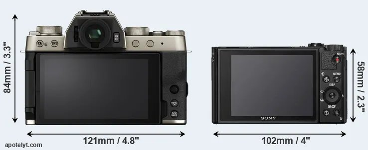 Comparison X-T200 or HX99 rear