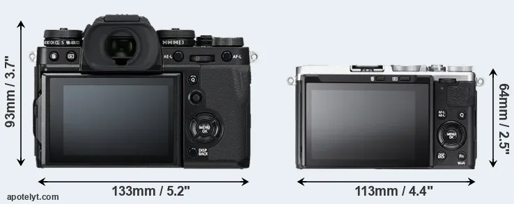 Comparison X-T3 or X70 rear