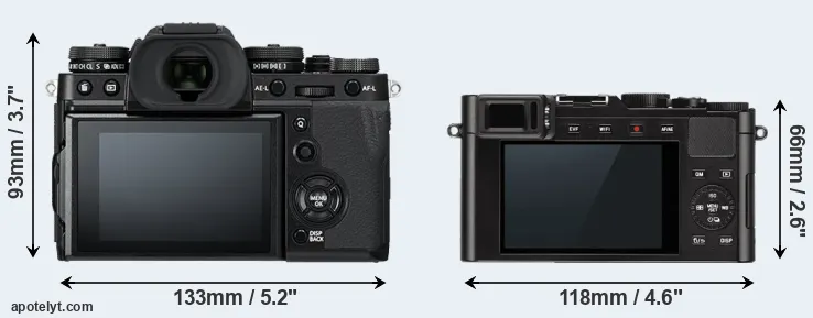 Comparison X-T3 or D-LUX Typ 109 rear