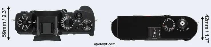 Compare X-T3 versus M Typ 262 top