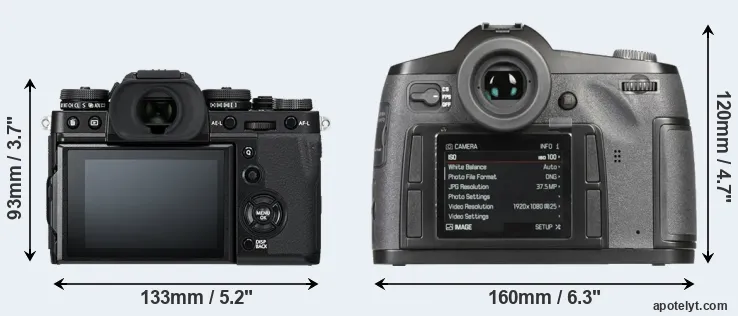 Comparison X-T3 or S-E Typ 006 rear