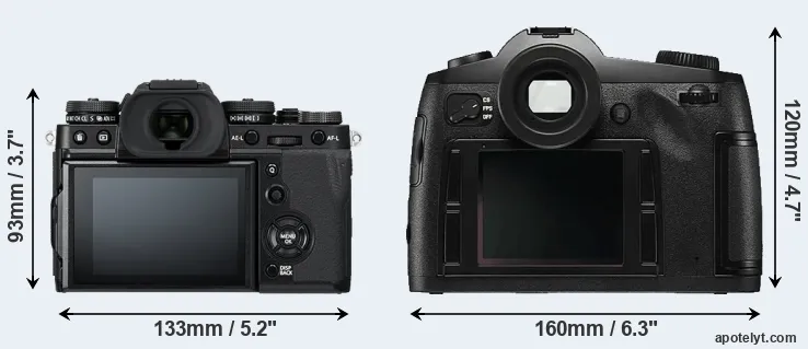 Comparison X-T3 or S Typ 006 rear