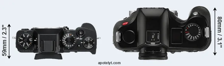 Compare X-T3 versus S Typ 006 top