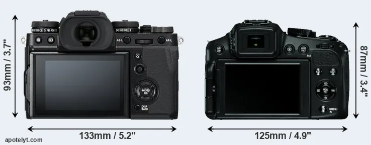 Comparison X-T3 or V-LUX 4 rear