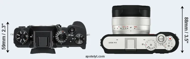Compare X-T3 versus X-U Typ 113 top