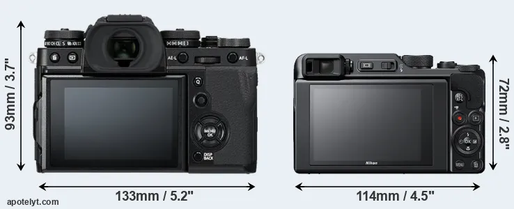 Comparison X-T3 or A1000 rear