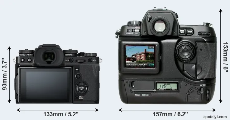 Comparison X-T3 or D1H rear