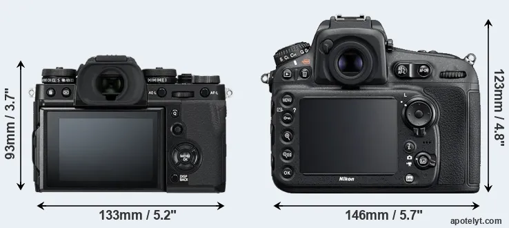 Comparison X-T3 or D810 rear