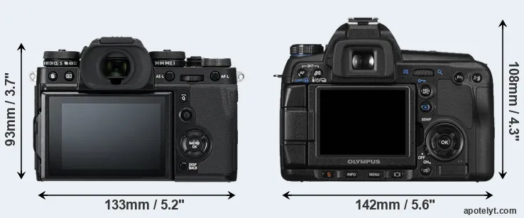 Comparison X-T3 or E-30 rear