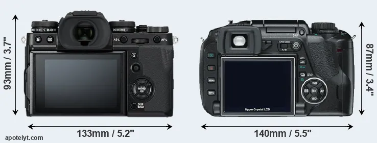 Comparison X-T3 or E-330 rear