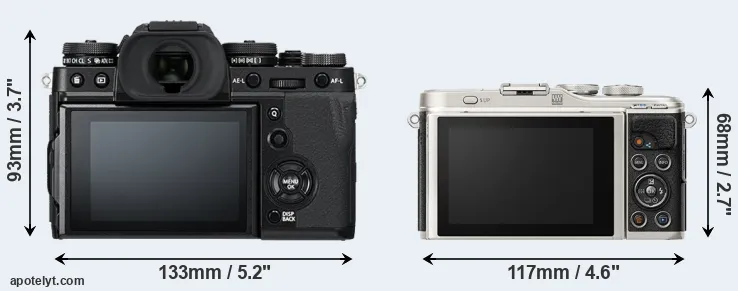 Comparison X-T3 or E-PL9 rear