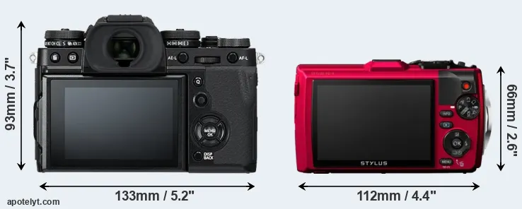 Comparison X-T3 or TG-4 rear