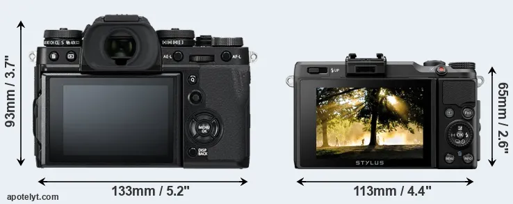 Comparison X-T3 or XZ-2 rear