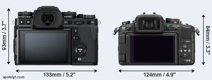 Comparison X-T3 or G1 rear