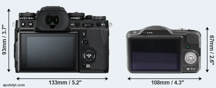 Comparison X-T3 or GF3 rear
