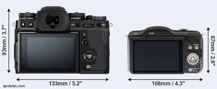 Comparison X-T3 or GF5 rear