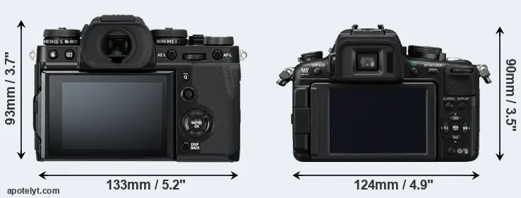 Comparison X-T3 or GH2 rear