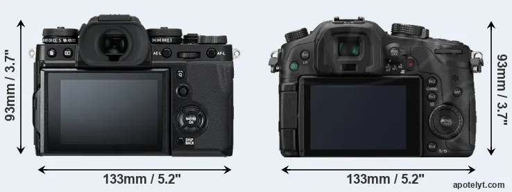 Comparison X-T3 or GH3 rear