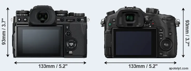 Comparison X-T3 or GH4 rear