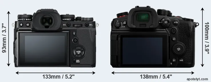 Comparison X-T3 or GH6 rear