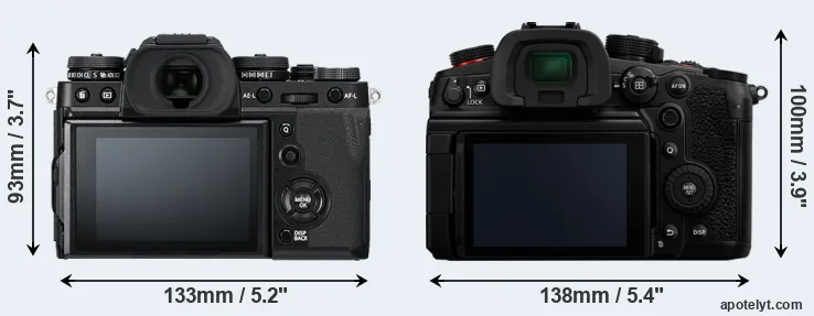 Comparison X-T3 or GH7 rear