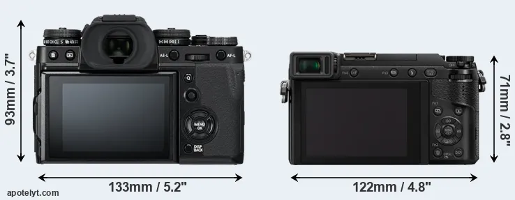 Comparison X-T3 or GX85 rear