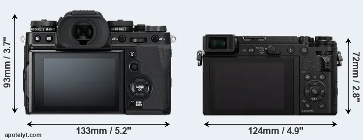 Comparison X-T3 or GX9 rear