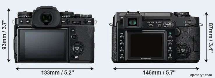 Comparison X-T3 or L1 rear