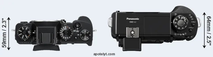 Compare X-T3 versus L1 top