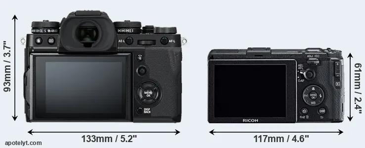 Comparison X-T3 or GR rear