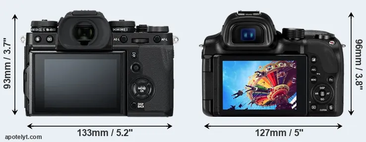 Comparison X-T3 or NX30 rear