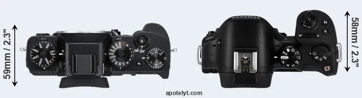 Compare X-T3 versus NX30 top