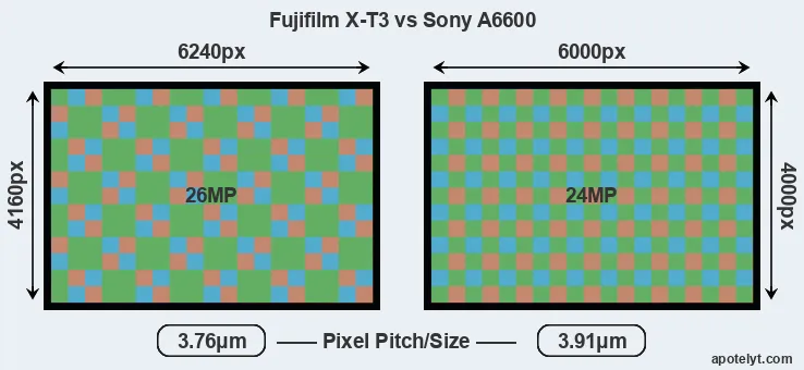 X-T3 versus A6600 MP