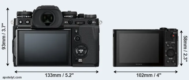 Comparison X-T3 or HX80 rear