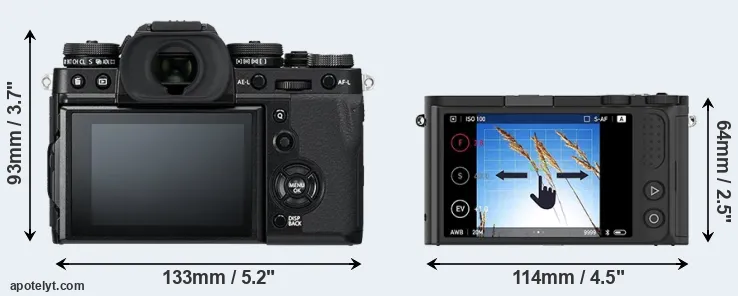 Comparison X-T3 or M1 rear