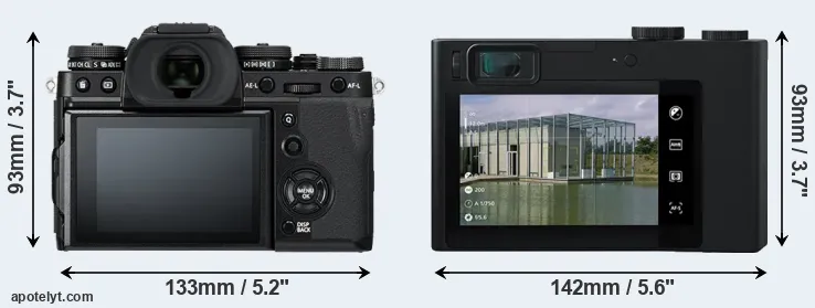 Comparison X-T3 or ZX1 rear