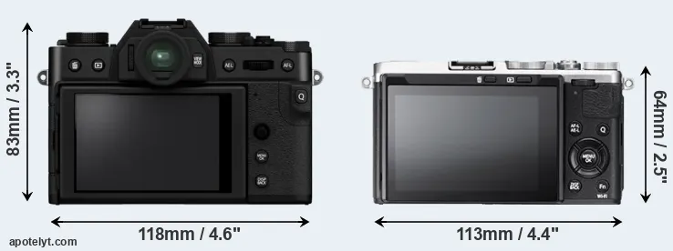 Comparison X-T30 II or X70 rear