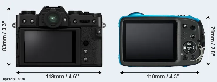 Comparison X-T30 II or XP130 rear