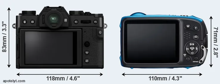Comparison X-T30 II or XP140 rear