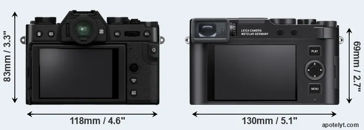 Comparison X-T30 II or D-LUX 8 rear