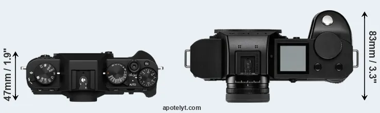 Compare X-T30 II versus Leica SL2-S top