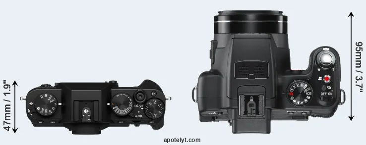 Compare X-T30 II versus V-LUX 2 top