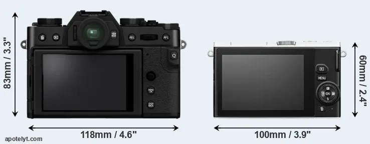 Comparison X-T30 II or J4 rear